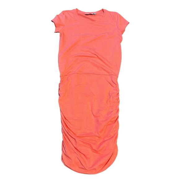 Athleta Dresses & Skirts - Athleta Bright Coral Cinch Dress XXS